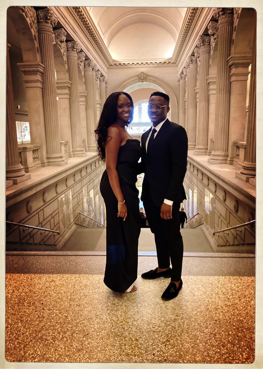 Ty and Te at the Met for their engagement photos