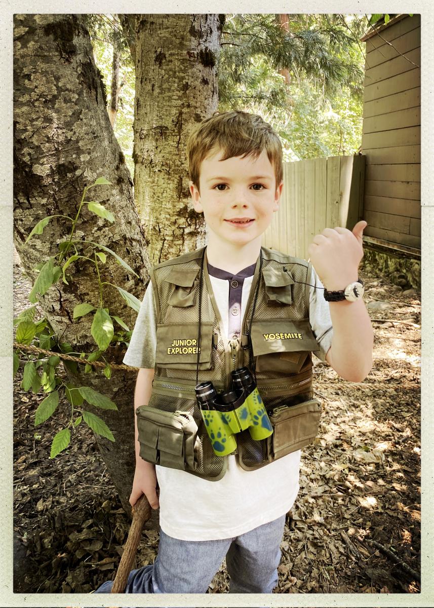 Steven, a junior explorer and his bear bracelet