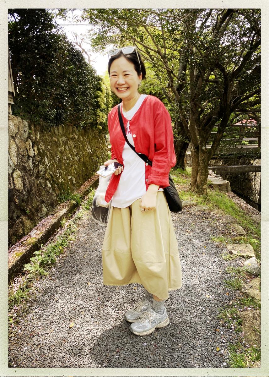 Claire on Philosopher's Walk in Kyoto