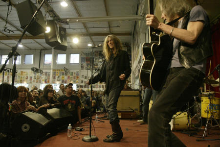 Patti Smith and her band at Amoeba Records 2007