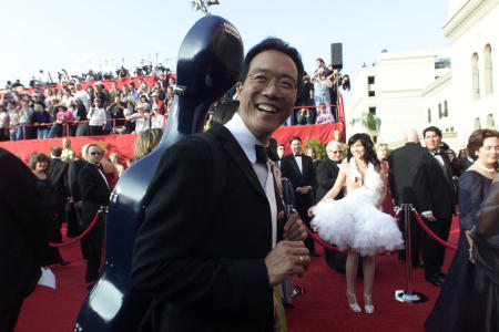 YoYo Ma arrives at the Oscars